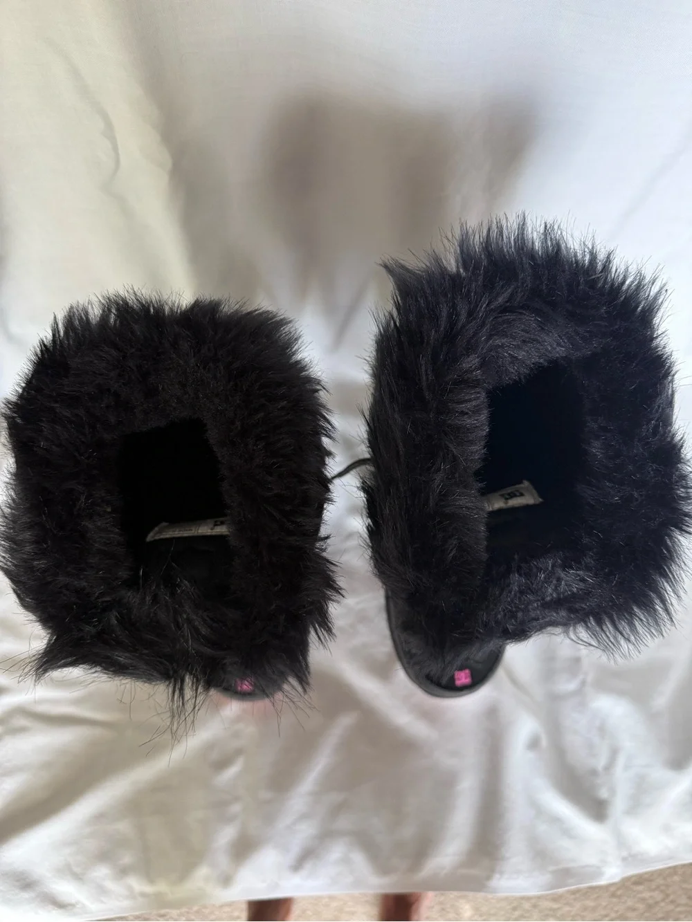 Vintage DC Chalet Snow Boots Kids Youth Size L 4K/5K Black Crazy Pink Y2K